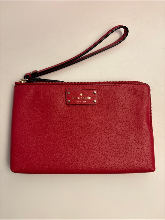 kate spade Handbags - kate spade Red Leather Wristlet with Detachable Strap